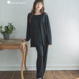 ブラック | tororelax とろリラ楽ちん＆シンプルなプルオーバー 「とろリラ | fran de lingerie