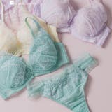 サックス | 軽さが魅力の速乾ランジェリー人気のバックレースTバックショーツ 「ワンダーリフト… | fran de lingerie