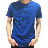 20-8R/ブルー | 半袖 Tシャツ メンズ | FREE STYLE