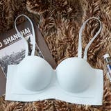 ブルー | ストラップレスブラ 紐なしブラ ズレにくい | LUNABREEZE