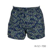 ネイビー700 | LIDEE(リディー) トランクス パームツリー柄 | 福助オンラインストア