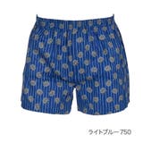 ライトブルー750 | LIDEE(リディー) トランクス ネコ柄 綿100% (453P2029) | 福助オンラインストア