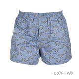 Lブルー790 | LIDEE(リディー) トランクス テニス柄 綿100% (453P2031) | 福助オンラインストア