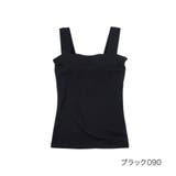 ブラック090 | 満足(マンゾク) デコルテすっきりSMARTスタイル カップ付きタンクトップ | 福助オンラインストア
