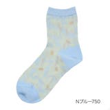 Nブルー750 | 福助 靴下 花柄 | 福助オンラインストア