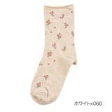 ベージュ060 | 福助 靴下 小花柄 | 福助オンラインストア