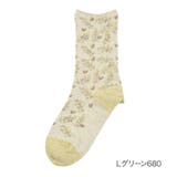 Lグリーン680 | 福助 靴下 小花柄 | 福助オンラインストア