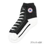ブラック×091 | CONVERSE(コンバース) 靴下 柄 | 福助オンラインストア