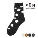 靴下 モヤモヤ柄 クルー丈 | 福助オンラインストア | 詳細画像1