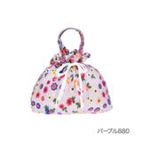 パープル880 | fukuske(ドットフクスケ) バッグ カラフルフラワー柄 | 福助オンラインストア