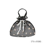 ブラック090 | fukuske(ドットフクスケ) バッグ マーガレット柄 | 福助オンラインストア