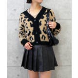 モカ | シャギーヒョウガラカーデ | FUN