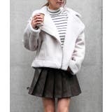 ベージュ | ムートンライダースジャケット | FUN