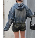 デニムフードブルゾン | FUN | 詳細画像3 