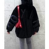 ブラック | ファーロゴブルゾン | FUN