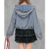 フードデニムブルゾン | FUN | 詳細画像3 