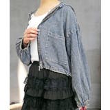 フードデニムブルゾン | FUN | 詳細画像4 