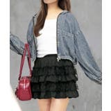 ブルー | フードデニムブルゾン | FUN