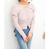 ピンクベージュ | ジップホルターニット | FUN