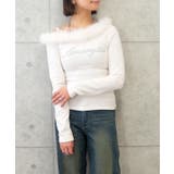 アイボリー | ファーオフショルプルオーバー | FUN