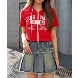 レッド | フーディロゴパーカー | FUN