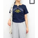 レースアップロゴカットソー | FUN | 詳細画像7 