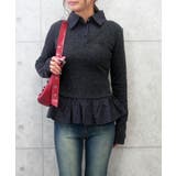 チャコールグレー | チェックレイヤードプルオーバー | FUN