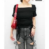 ブラック | Wドロストカットソー | FUN