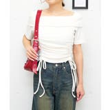 アイボリー | Wドロストカットソー | FUN