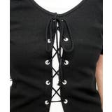 レースアップラメテレコカットソー | FUN | 詳細画像5 