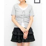 レースアップラメテレコカットソー | FUN | 詳細画像7 