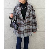 ブラック | ブークレチェックコート | FUN