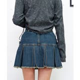 フリンジデニムミニスカート | FUN | 詳細画像2