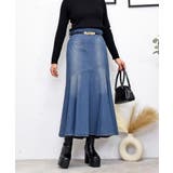 ブルー系 | デニムキリカエスカート | FUN