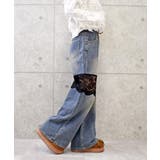 レースリメイクデニムパンツ | FUN | 詳細画像2 