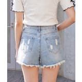 ダメージデニムショートパンツ | FUN | 詳細画像3 