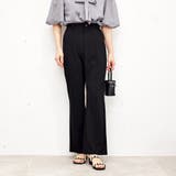 ブラック | セミフレアパンツ | FUN