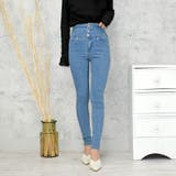 サックス | ボタンスキニーパンツ | FUN