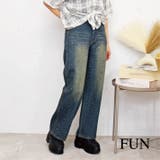 ラインストーンデニムパンツ | FUN | 詳細画像1