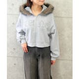 グレー | ファーショートパーカー | FUN