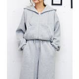 グレー | ストーンロゴショートパーカー | FUN