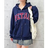 ネイビー | ロゴジップパーカー | FUN