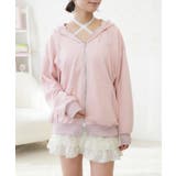 ラメストーンロゴパーカー | FUN | 詳細画像1 