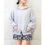 ラメストーンロゴパーカー | FUN | 詳細画像7 