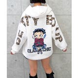 アイボリー | ヒョウロゴベティパーカー | FUN