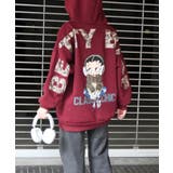 ボルドー | ヒョウロゴベティパーカー | FUN