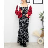 ブラック | リボンガラワンピース | FUN