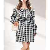 ホワイト×ブラック | リボンミニワンピース | FUN