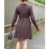 チェックエリニットワンピース | FUN | 詳細画像3 