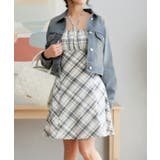 アイボリー | チェックミニワンピース | FUN